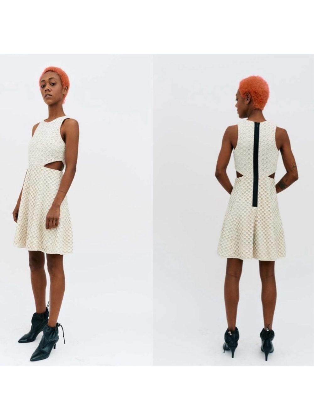 Tibi Cutout Waist Sleeveless Crochet Dress • Size 2
